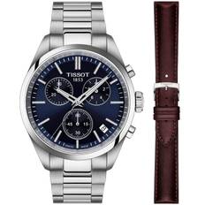 Tissot PR 100 Chronograph 2025 IIHF WM Special Edition T1504171104100-set - Herr - 40 mm - Analogt - Quartz - Safirglas - Blue (20 mm)