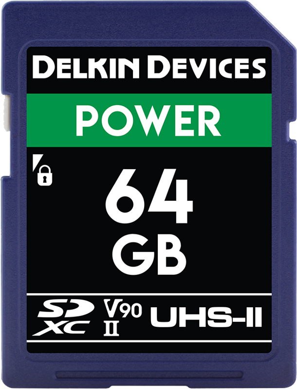 Delkin SD Power 2000X UHS-II U3 (V90) R300/W250 64GB