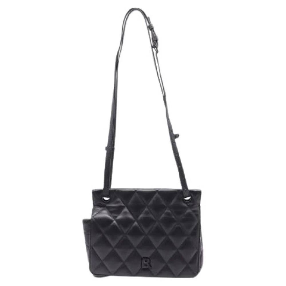 Balenciaga Vintage - Pre-owned Medium Touch B Quilted Axelremsväska Vintage - Dam - ONE Size - Läder