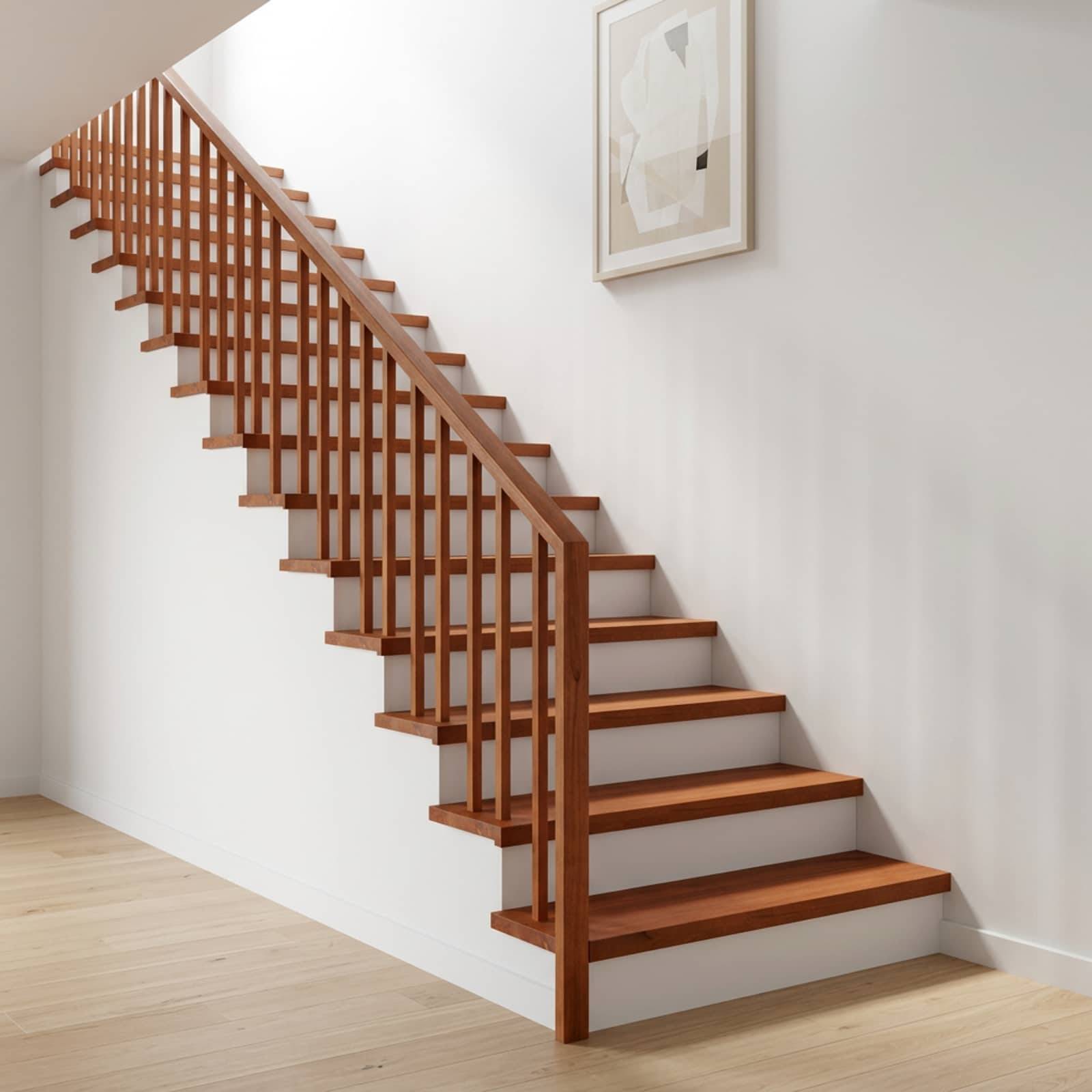vidaXL Trappetrin 2 stk. 90 x 30 x 2 cm Brun Solid bøg