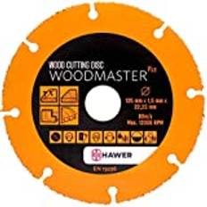 Tech-Parts Woodmaster Plus träkapskiva för vinkelslip 125 mm träskärskiva