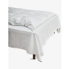 Juna Percale Flat sheet 150x250 cm white - Sängtextilier - WHITE / white