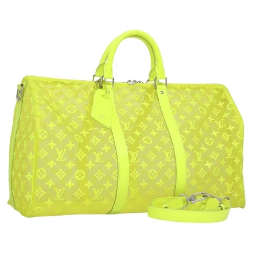 Louis Vuitton Vintage Pre-owned canvas tasker - Vintage - Dame - Gul - ONE SIZE - Uld