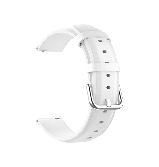 Garmin Vivoactive 3 / 3 Music - ADENA™ Round Tail Læder Urrem - Hvid