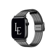 Apple Watch (38/40/SE/41/42mm) - L'Empiri™ Marbella Rustfrit Stål Rem - Sort