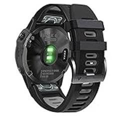 AISPORTS Kompatibel med Garmin Approach S70 47 mm/S62/S60 rem silikon, 22 mm snabbpassande klockarmband mjukt silikonarmband armband ersättningsrem för Garmin Epix Pro Gen 2 47 mm/Epix Gen 2 47 mm