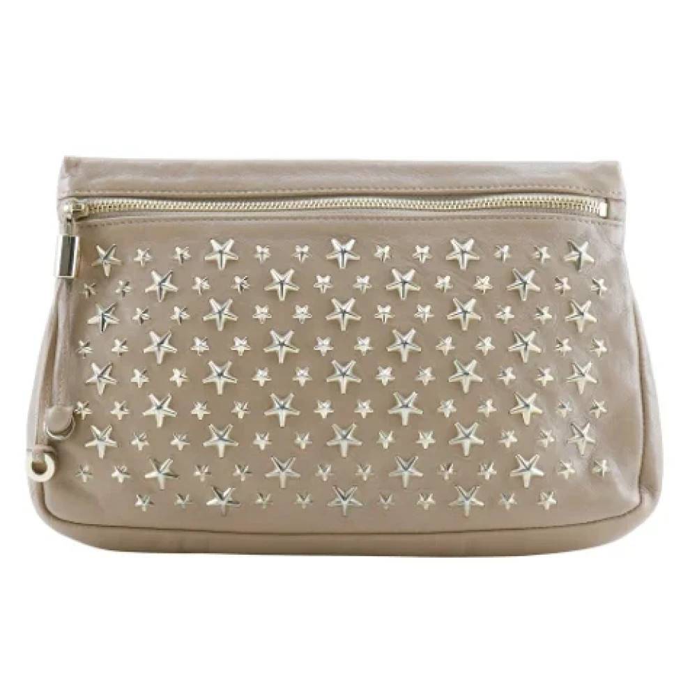 Jimmy Choo Pre-owned Pre-owned Laeder pouches - Vintage - Dame - Beige - ONE SIZE -