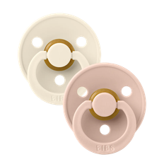 BIBS Colour 2 PAK Latex Size.1 Symmetrical - Ivory/Blush