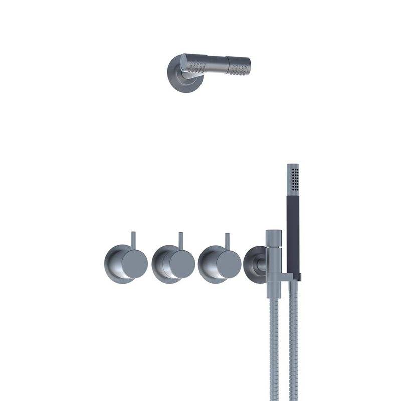 Takduschset Vola 5471R-081D för Inbyggnad Mattsvart