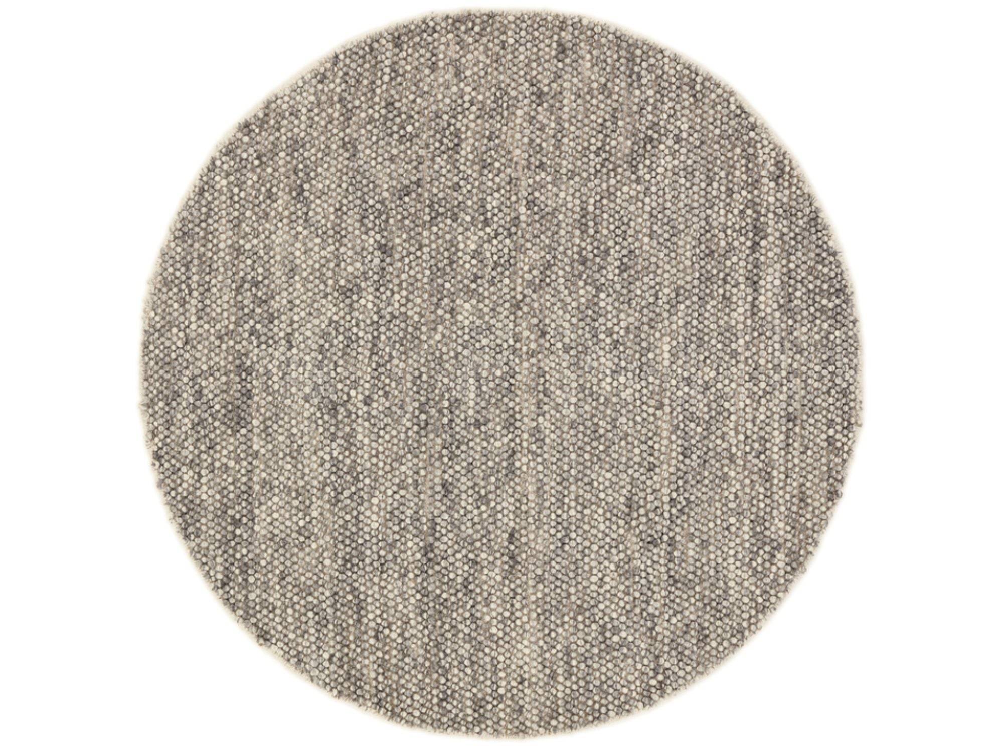Rezas - Bubbles rundt tæppe - Ø150 cm / Antracite - R-1910