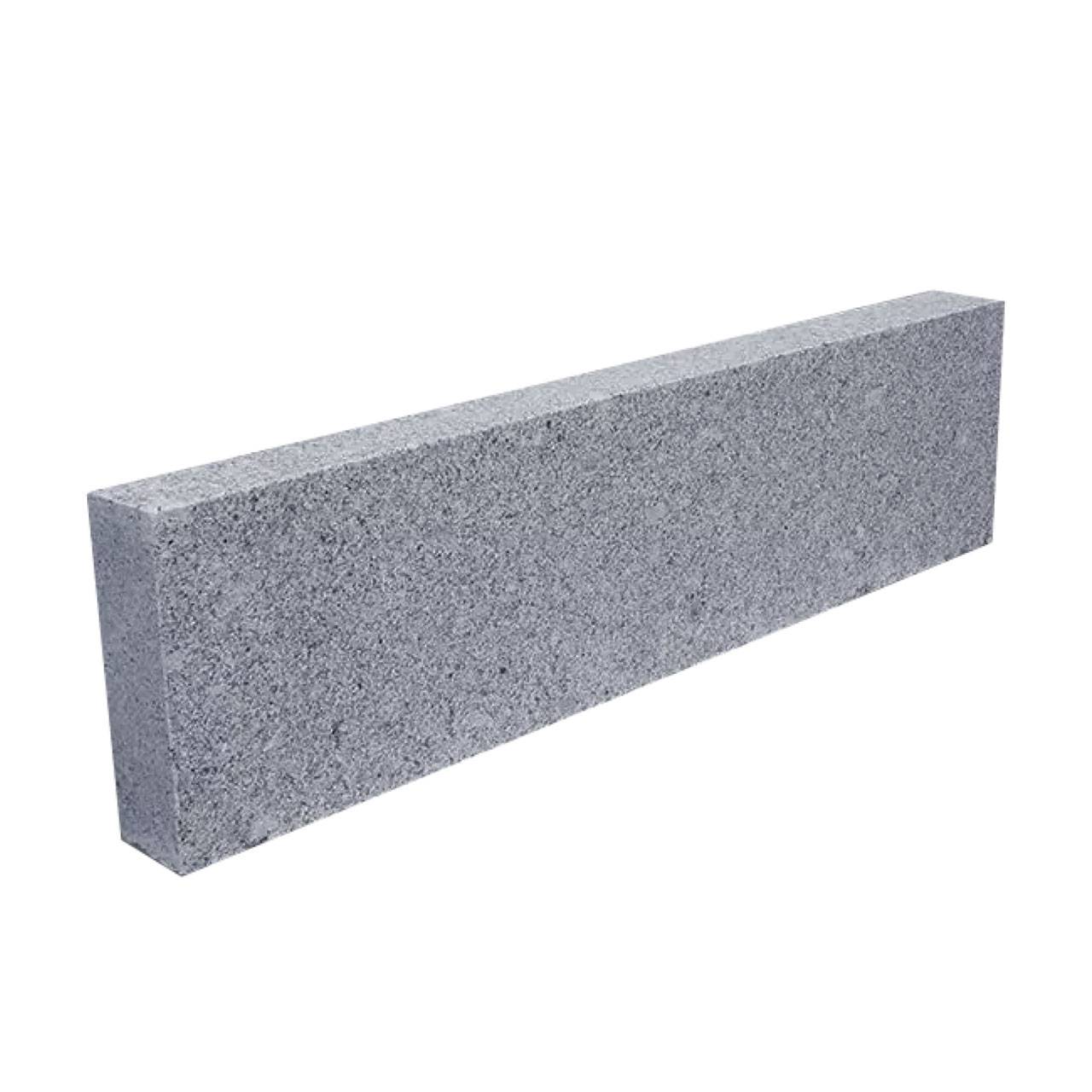 Flisby Granit grafit kantsten RV6 flammad - Grafit (Höjd: 26 cm, Tjocklek: 7 cm)