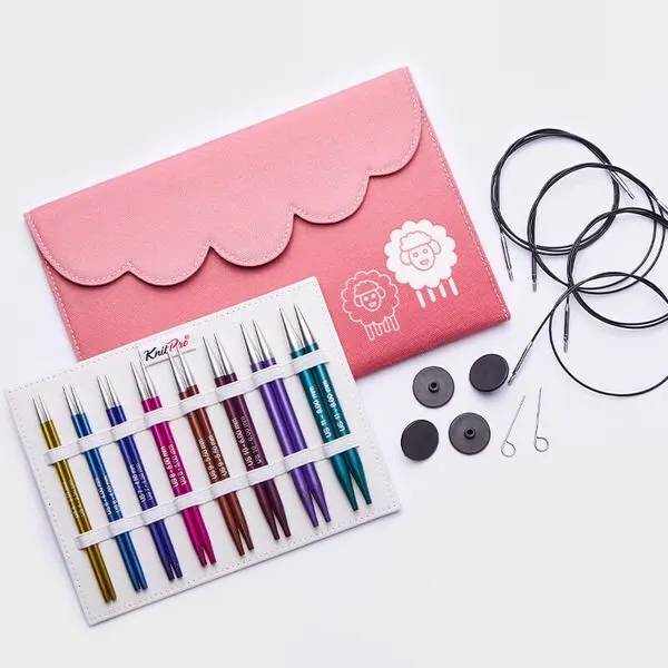 KnitPro Zing Utbytbara Rundstickor Set Deluxe