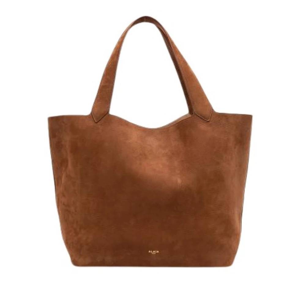 Alaïa Pre-owned Pre-owned Tote Bag - Vintage - Dame - Brun - ONE SIZE - Læder