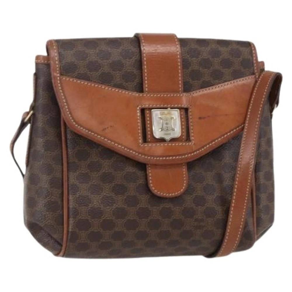 Celine Vintage Pre-owned Vintage Cross Body Bag - Vintage - Dame - Brun - ONE SIZE -