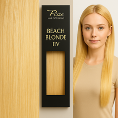 Poze Standard Äkta Löshår Clip & Go - 100g Blond - 40cm