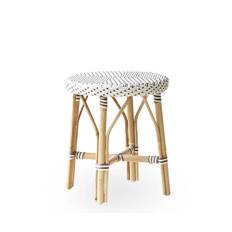Sika Design Simone Skammel - Hvid - Capuccino med hvid dot