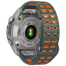 Garmin Fenix 8 47mm/7/6/6Pro etc. Tvåfärgat klockarmband i silikon - Grå/Orange