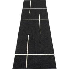 Pappelina Fred Matta 70x270 Cm Black / Vanilla - Mönstrade mattor Pvc Svart - FRX727