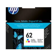 HP 62 Tri-color Original Ink Cartridge blækpatron 1 stk Standard udbytte Blå, Magenta, Gul