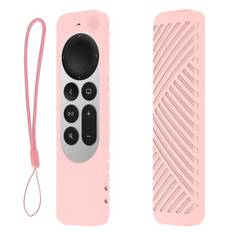 Apple TV 4K Siri Remote silikone beskyttelsescover pink