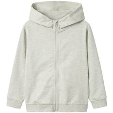 Name It Cardigan - NkmBertillo - Light Grey Melange m. Tryck - Name It - 9-10 år (134-140) - Cardigan