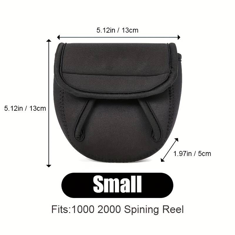 TEMU Heavy-duty Fishing Reel Case Compatible For Spinning, , Saltwater Reels - Durable Bag With 3 Sizes (small, Medium,) - Ideal For Freshwater/saltwater Fishing
