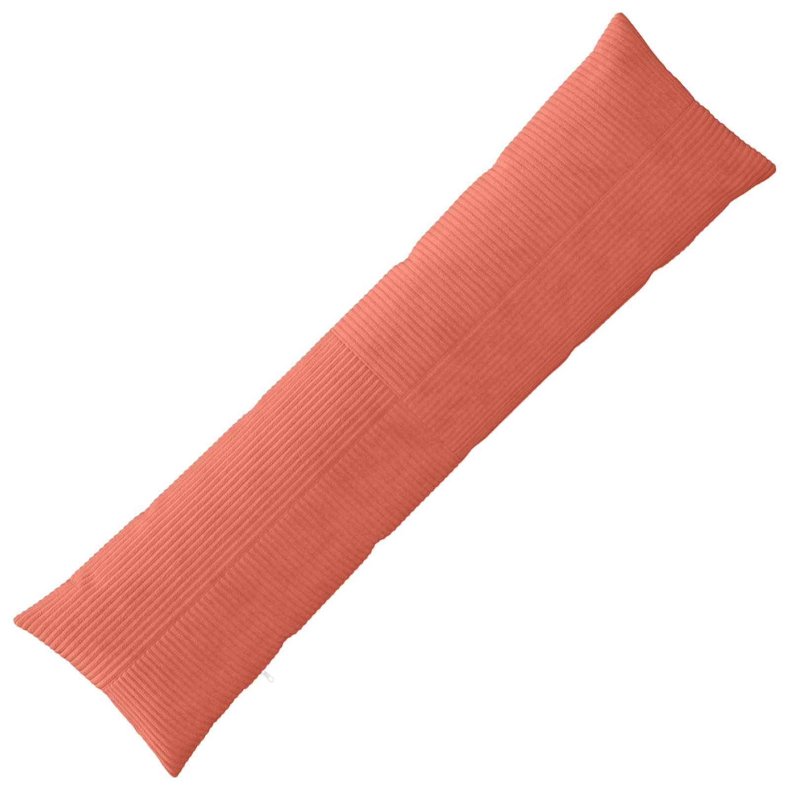 vidaXL Kuddöverdrag ALMELO Röd orange 40 x 145 cm manchester