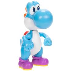 Super Mario Figur - 6 cm - Light-Blue Yoshi - Super Mario - One Size - Leksaksfigur