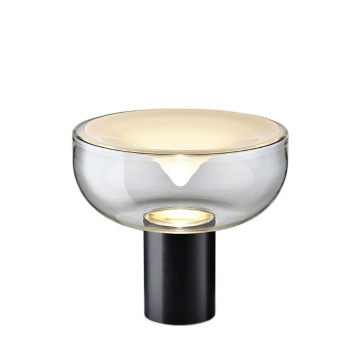Aella Mini T 30 Bordlampe - Transparent / Sort - 3000K - Leucos