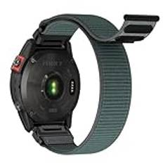 Kompatibel med Garmin Fenix 8 47 mm armband, 22 mm QuickFit nylonarmband, justerbar sport för Garmin Fenix 7 Pro Solar/7 Pro/7 Solar/6/6 Pro/5/5 Plus/Garmin Epix 2 47 mm/Forerunner 935/945/955/965