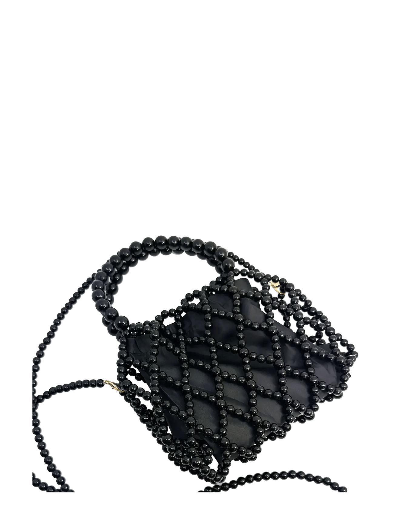 Pipol's Bazaar Decore Pouch Clutch Pearl Black - Black - One Size