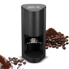 Automatic Espresso Tamper with Digital Display Touchscreen 5-30KG Powder Pressing Pressure EU plug svart