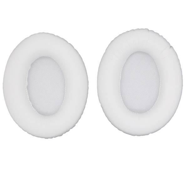 Proteinläder öronkuddsöverdrag kompatibelt med HyperX Cloud 3 och kompatibelt med Kingston HyperX Cloud 3, flerfärgat headsetskydd 2-pack White