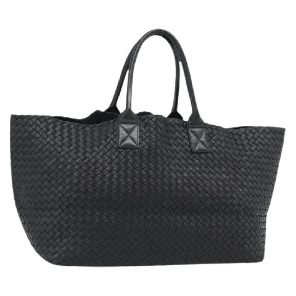 Bottega Veneta Vintage Pre-owned Vintage Tote Bag - Vintage - Dame - Sort - ONE SIZE - Læder