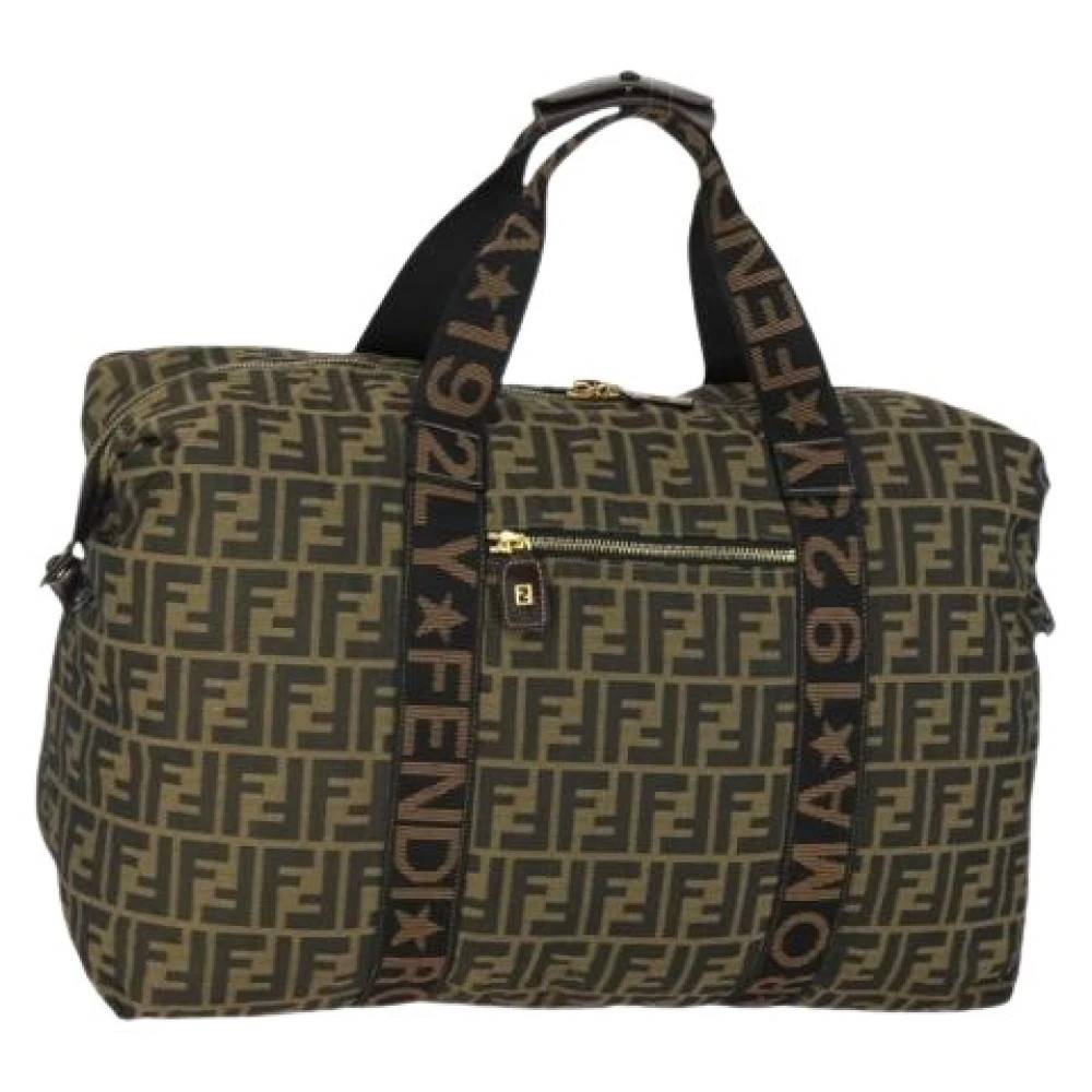 Fendi Vintage Pre-owned Canvas Weekendtaske - Vintage - Dame - Brun - ONE SIZE -