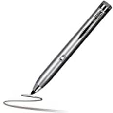 Broonel Silver Fine Point Digital Active Stylus Pen - Kompatibel med Lenovo Yoga Slim 7 Pro (14 tum AMD)