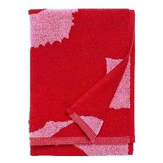 Marimekko Home UNIKKO GUEST TOWEL 30X50 CM - Badrumstextilier - RED, PINK / pink/rose
