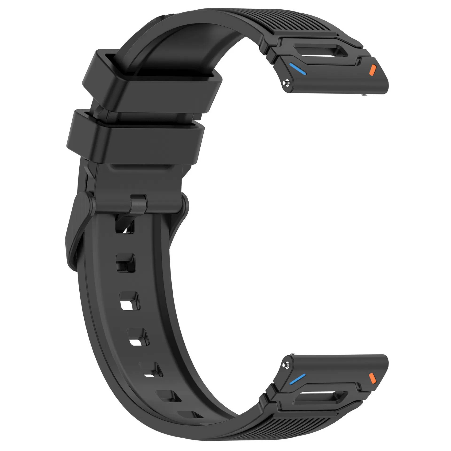 INF Silikonklockarmband - 22mm för Redmi Watch 5 Huawei Watch GT5/GT4 - Svart
