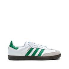 Adidas, Sko, Herre, Hvid, 40 EU, Hvide Grønne Samba OG Sneakers