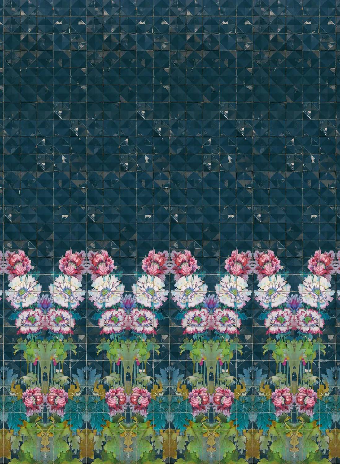 Coordonne Mural Espejismo Modernista 8000027N - turquoise