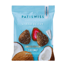 PATISLOVE - Frystorkade Jordgubbar - Kokos & Mjölkchoklad