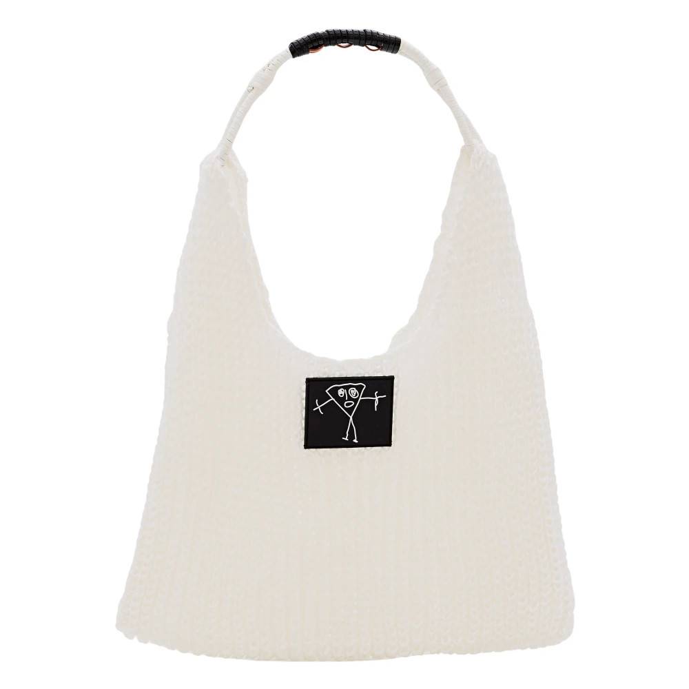 PLAN C Mesh Shopper Bag - Tasker - Dame - Hvid - ONE SIZE - Polyester