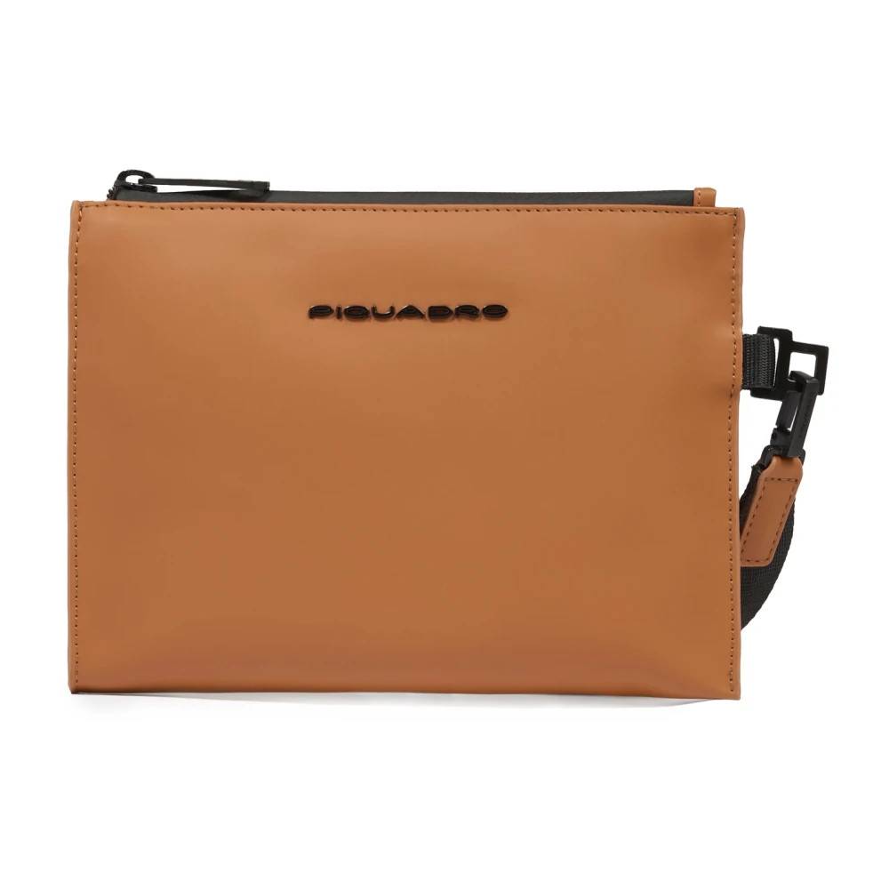Piquadro Vandafvisende clutch - Tasker- Herre - Brun - ONE SIZE - Bomuld