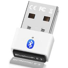 Adaptador Bluetooth PC, USB Bluetooth 5.3 Dongle EDR Bluetooth Stick Para PC, Escritorio, Laptop Compatible Con Windows 11/10/8.1/7