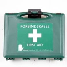 Standard første hjælp Forbindskasse med et bredt udvalg passer til de fleste arbejdsområder 21 x 14 x 3,7 cm