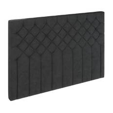 Kinnabädden - Jupiter Chesterfield Vägghängd Sänggavel Anthracite 180cm från Sleepo - Grå (BxHxD: 180x108x8cm)