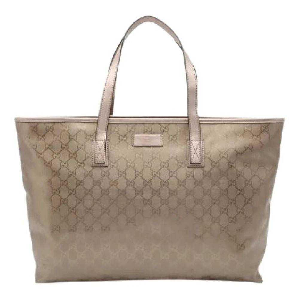 Gucci Vintage Pre-owned GG Imprimé Tote Bag - Vintage - Dame - Beige - ONE SIZE - Uld