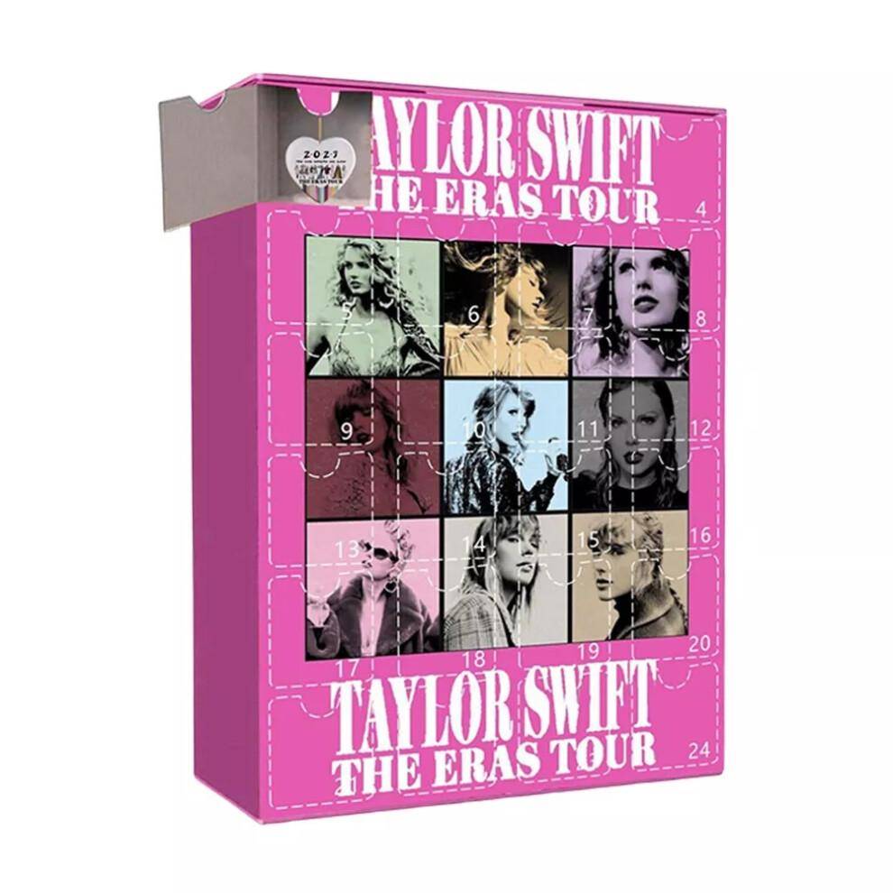 (B) Jul 24 Dagar Nedräkning Adventskalender Taylor Swift Nyckelring Blind Box cm