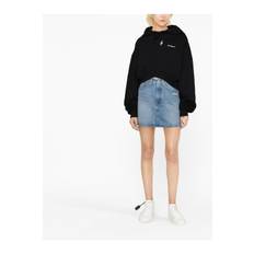 OFF WHITE WOMENS CORPORATE MINI SKIRT Size: 42, colour: BLUE