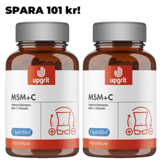 2-pack Upgrit MSM + C 180 kapslar SPARA 101 kr!